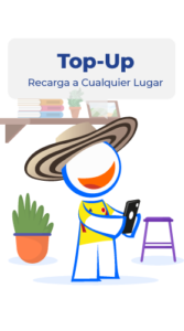 Mascota Colombia RingVoz mensaje Top-UP