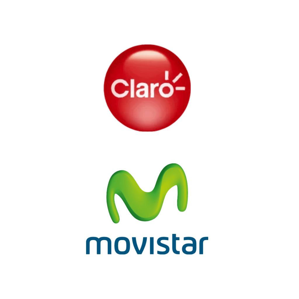 Iconos de Operadores Móviles de Ecuador: Claro y Movistar