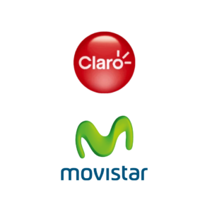Iconos de Operadores Móviles de Ecuador: Claro y Movistar