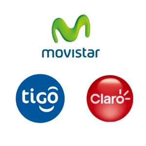 Iconos de Operadores Móviles de Nicaragua: Claro, Tigo, Movistar